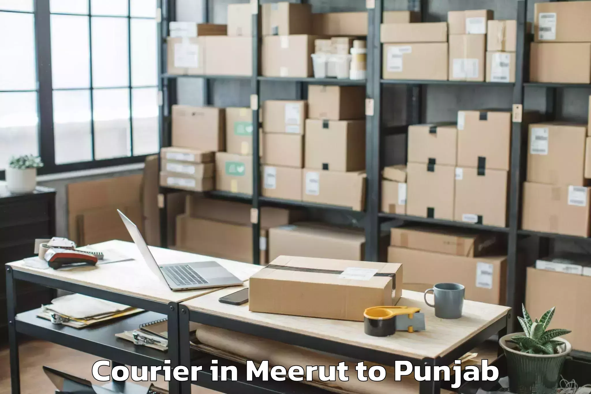 Reliable Meerut to Budhlada Courier